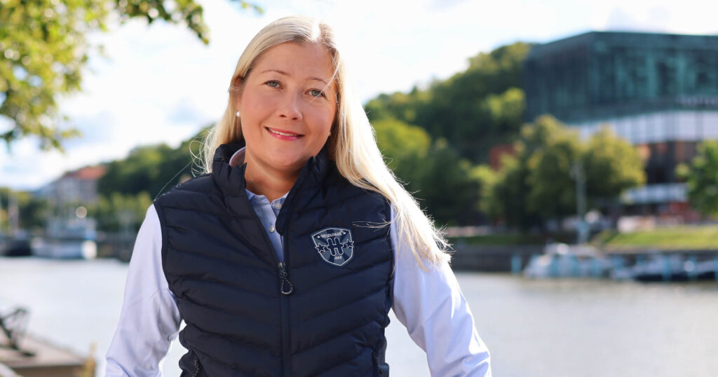 Hesburgerin kansainvälinen vastuullisuuspäällikkö Eeva Mäki. Kuva: Fiina Thessler