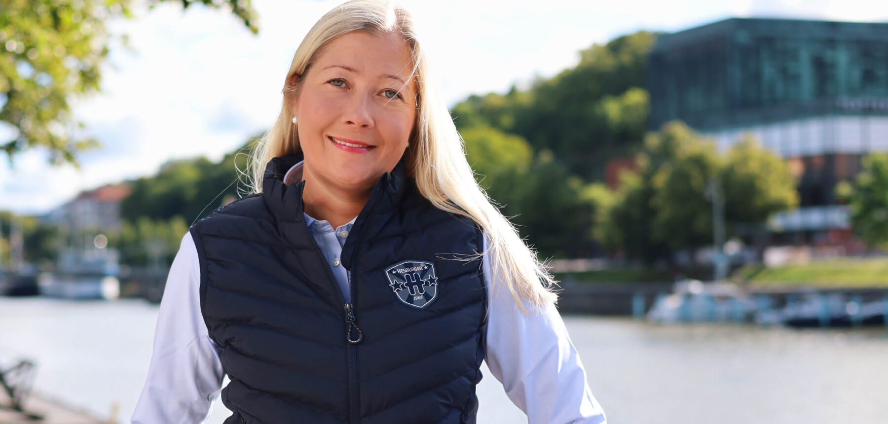 Hesburgerin kansainvälinen vastuullisuuspäällikkö Eeva Mäki. Kuva: Fiina Thessler