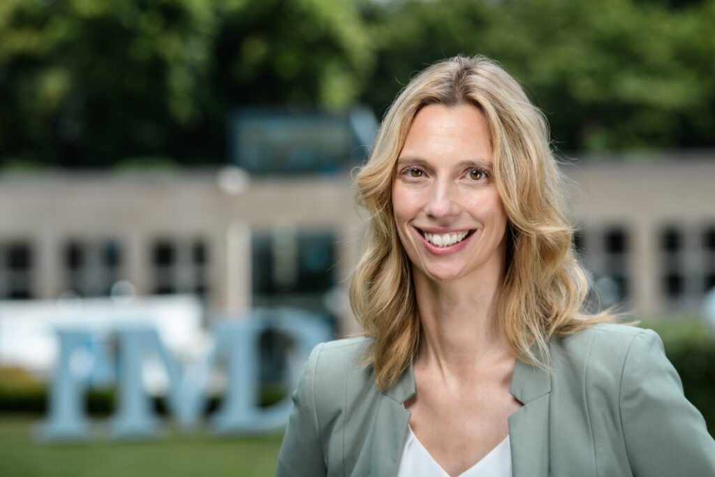 Julia Binder, Professor of Sustainable Innovation and Business Transformation. IMD Campus, Lausanne, 19th June 2023.