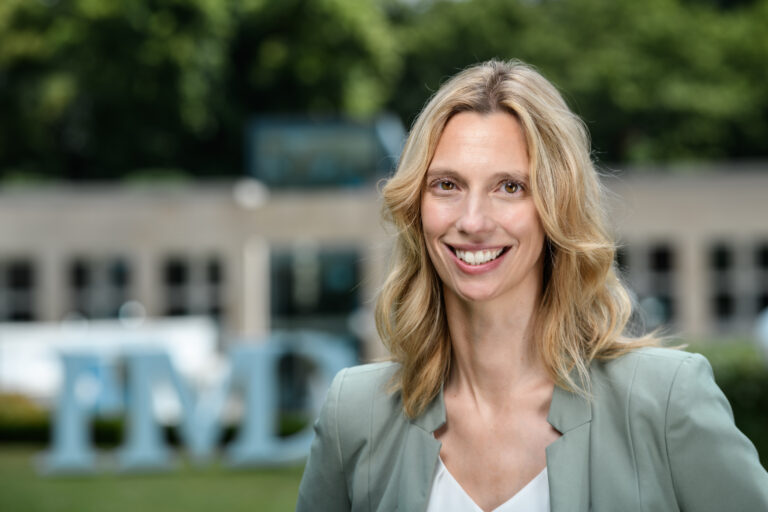 Julia Binder, Professor of Sustainable Innovation and Business Transformation. IMD Campus, Lausanne, 19th June 2023.